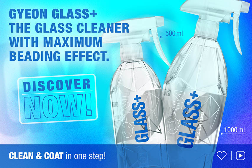 GYEON Q²M Glass+ glass cleaner with water beading effect / Discover now!