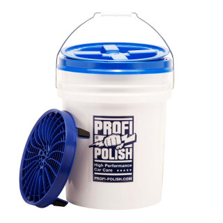 ProfiPolish GRIT GUARD Wascheimer 18,9 Liter inkl. Dirt Lock Einsatz und Gamma Seal Deckel blau