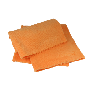 CarPro 2 Face Microfiber Towel orange/blau 40 cm x 40 cm 10 Stück