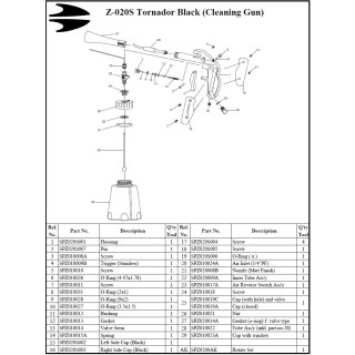 Tornador Black Impuls-Reinigungspistole Z-020RS