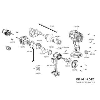 FLEX 4-Gang Akku-Bohrschrauber DD 4G 18.0-EC