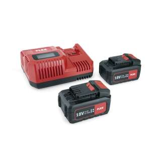 FLEX Power 55 R - 18V 5 Ah Akkus Ladegerät Set