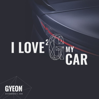 GYEON Canvas Wall Banner "I love 2 G my car" 100 x 100 cm
