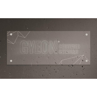 GYEON LED Schild Typ 1 "Gyeon Certified Detailer" 100 mm x 40 mm