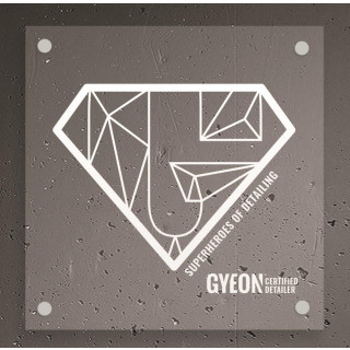 GYEON LED Schild Typ 4 "Super G" 80 mm x 80 mm