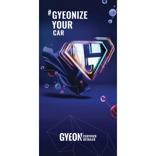 GYEON Canvas Stand Banner "gyeonize your car" 100 x 200 cm
