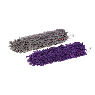 WoollyWormit Brush Cover grau & lila 2er Pack