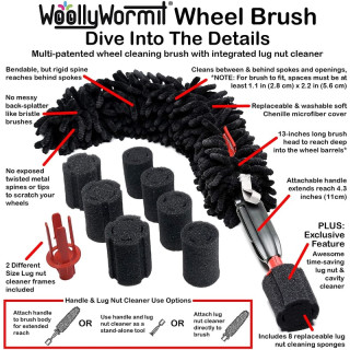 WoollyWormit Wheel Brush Felgenb&uuml;rste 2.0 NEW