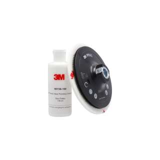 3M Glass Polish 100 g + Polishing Pad Ø 125 mm + Backing Plate Ø 115 mm