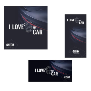 GYEON Canvas Banner "I love 2 G my car"