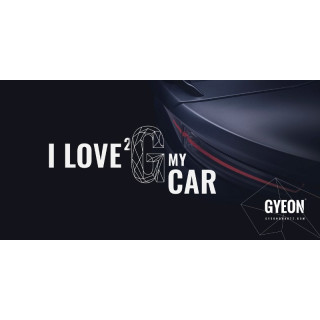 GYEON Canvas Banner &quot;I love 2 G my car&quot;