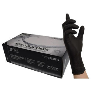 Nitras Black Wave Nitrile Disposable gloves 100 pieces