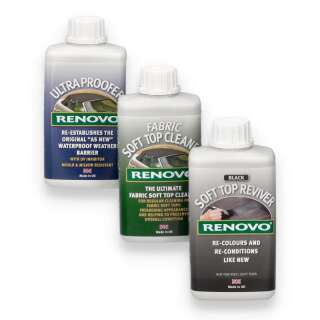 Renovo Fabric Set in Black - Cleaner/Dye/Impregnation
