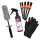 FelgenSet CarPro IronX Felgenreiniger + ProfiPolish Felgenbürste + 5 Stk. Reinigungspinsel + 2 paar Nitril Handschuhe