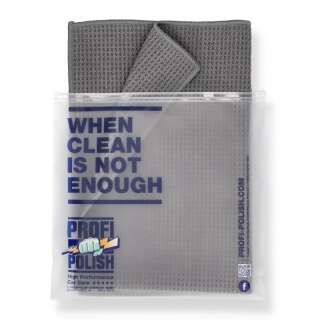 ProfiPolish Waffle towel / Drying towel Watermagnet anthrazit 60 cm x 40 cm 400gsm