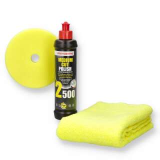 PolierSet Menzerna MC2500 250 ml + Polierschaum + Mikrofasertuch