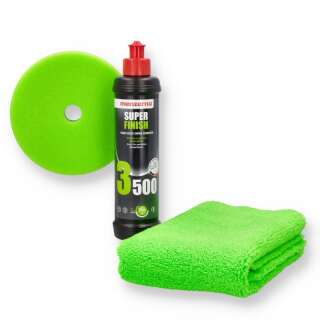 Menzerna Polishing Kit SF3500 250 ml + Polishing Foam + Microfiber Cloth