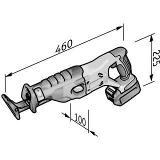 FLEX Akku-S&auml;bels&auml;ge 18,0 V RS 29 18.0 ohne Akku / Ladeger&auml;t
