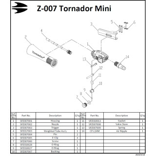 Tornador Mini Reinigungspistole Z-007