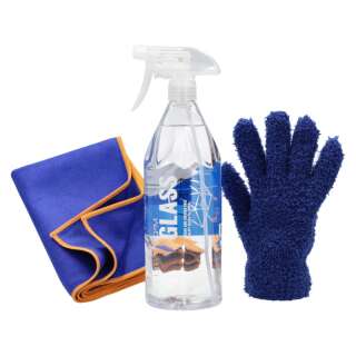 GYEON Glasreiniger Set mit Glastuch & Detailing Handschuhe