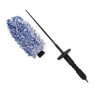 Carmodo Premium Felgenb&uuml;rste sehr flach mit Wechselbezug 45 cm