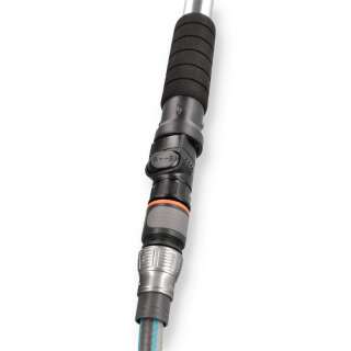 Telescopic aluminum handle with water flow 140 cm - 245 cm