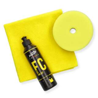 ZviZZer FC 2000 Fine Cut - Feinschleifpaste  250 ml / Thermopad Ø 140 mm / Tuch