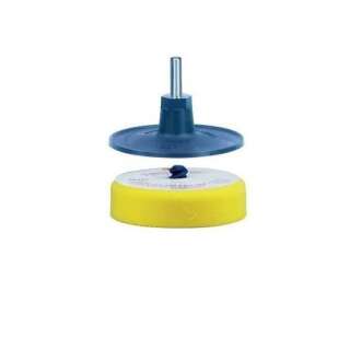 3M Roloc backing pad and foam backing without polishing pad
