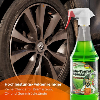 TUGA ALU-TEUFEL Special Wheel Cleaner Gel pH-neutral / acid free green 1,0 Liter