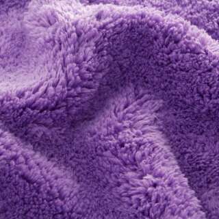 ProfiPolish polishing-towel Korea Super Plush purple / satinedge black 60 cm &times; 40 cm 550 gsm