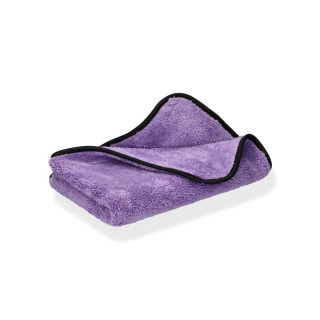 ProfiPolish polishing-towel Korea Super Plush purple / satinedge black 60 cm × 40 cm 550 gsm
