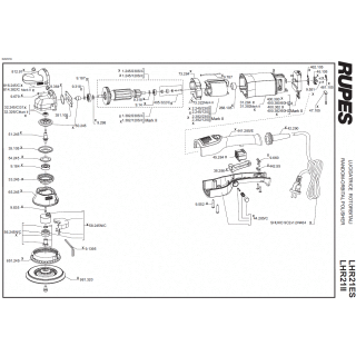 RUPES BigFoot Exzenter-Poliermaschine LHR21ES Standard