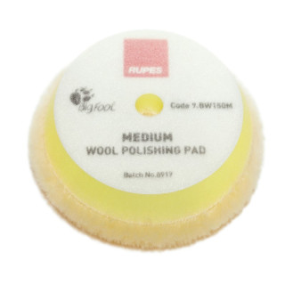 RUPES Yellow Wool Polishing Pad Medium - Polierfell Ø 150 mm - SALE